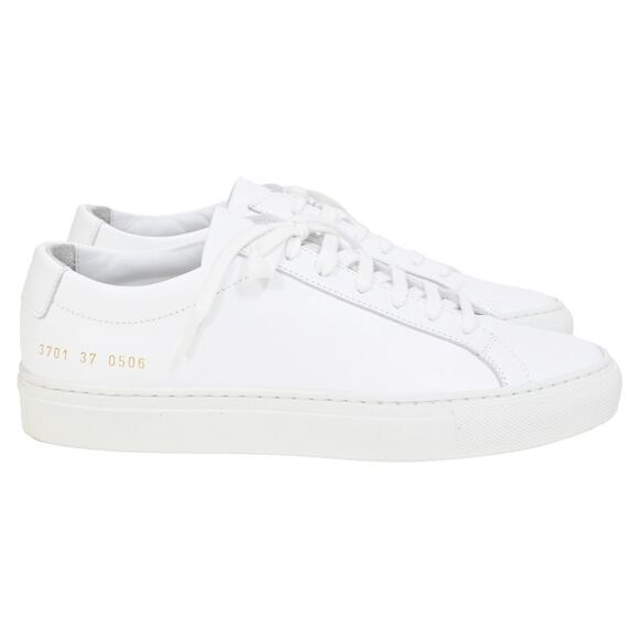 Common Projects Other - Common Projects Achilles Low-Top Sneakers in White Leather